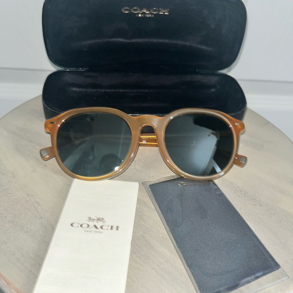 Coach Brownish yellow Sunglasses